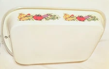 Vintage Enamelware Lasagna Pan Cornucopia Casserole Roasting Cake Pan Lid 9x13"