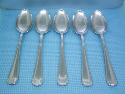 Pinti Pintinox Italy SIRIO Set of 5 Soup Spoons 8 1/4'' Stainless 18/10 Flatware