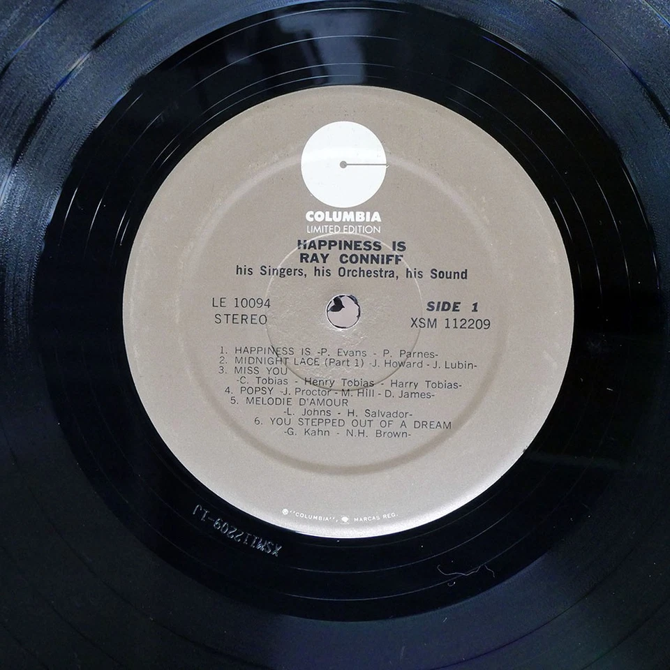 RAY CONNIFF HAPPINESS IS... COLUMBIA LIMITED EDITION LE10094 US VINYL LP - Image 2 of 2