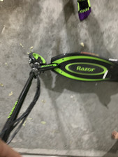 Razor Power Core E90 Kick Electric Scooter for Kids, Black/Green
