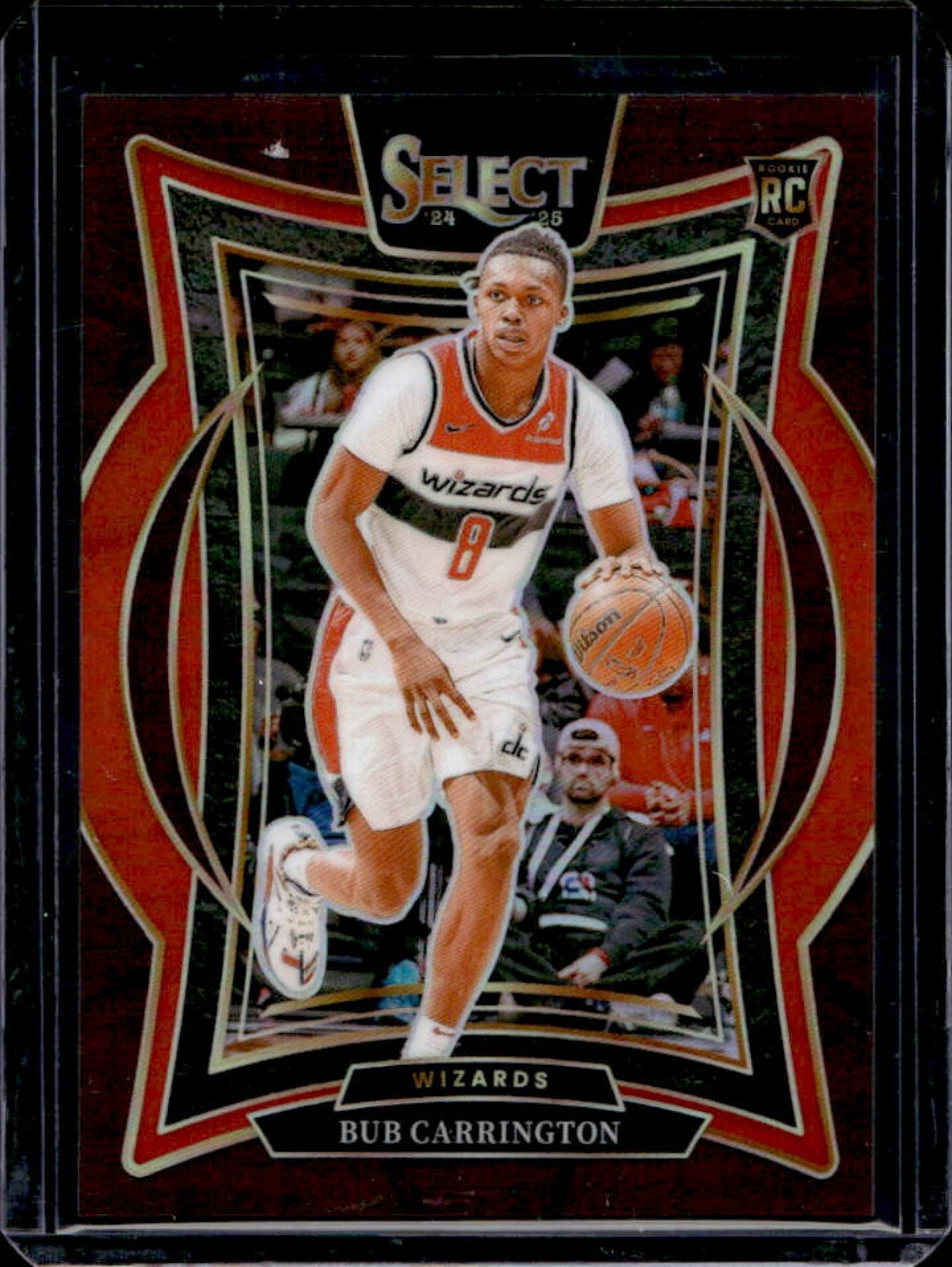 2024-25 Panini Select Bub Carrington Concourse RC Maroon Prizm #/175 Wizards