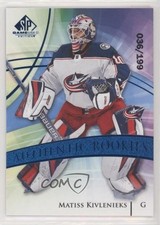 2020 SP Game Used Authentic Rookies Blue Burst 36/199 Matiss Kivlenieks #131 8tn