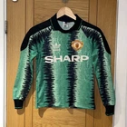 Manchester United FC 1990/92 Goal Keeper Shirt - 30-32" - Small Boys - UK Seller