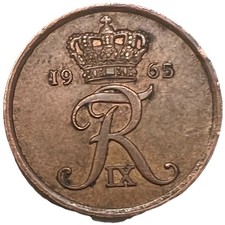 1965 🇩🇰 Denmark 5 Ore Coin - Combined Shipping - Lot C92d