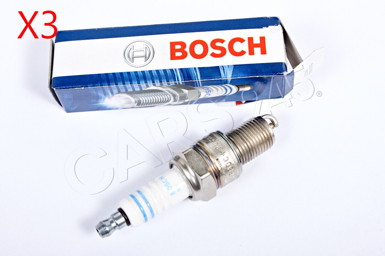 BOSCH 3x Spark Plug For ALFA ROMEO ARO ASIA MOTORS ASTON MARTIN 63-18 0242229656