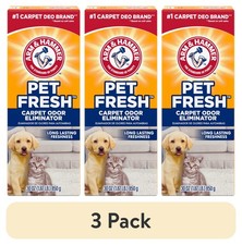  3 pack Pet Fresh Odor Eliminating Deodorizing Carpet Powder, 30 oz