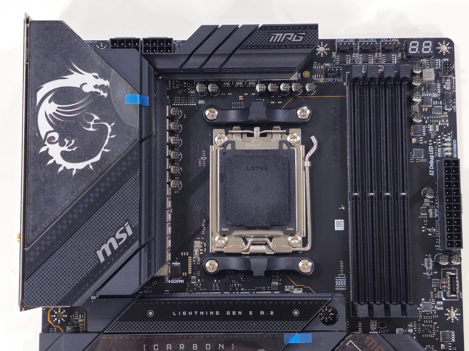 MSI MPG X670E CARBON WIFI AM5 Ryzen 7000 + 9000 Series DDR5 ATX Motherboard