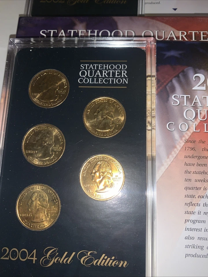 2002-2005 Gold Statehood Quarter Collection 5 Coin Sets - 2002/2003/2004/2005 - Image 4 of 4