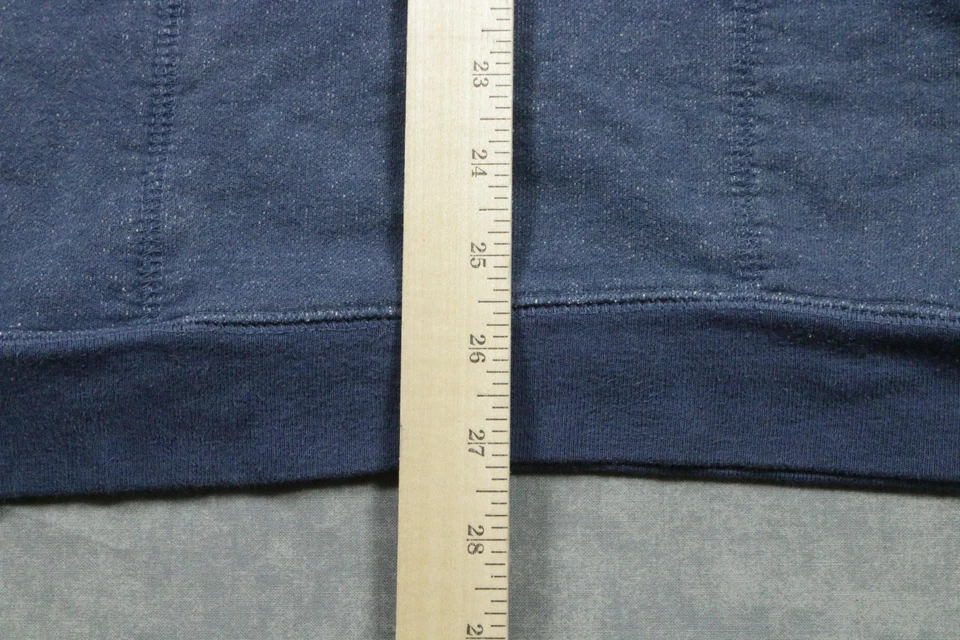 Sudadera RVCA Para Hombre Grande Azul Cuello Redondo Raglán Pullover Bolsillos Delanteros Foto 4 de 4