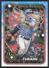2024 Topps Holiday Brice Turang Milwaukee Brewers #H40