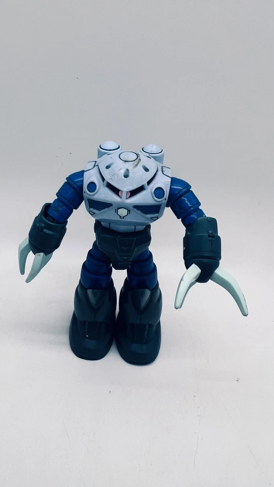Zaku Mobile Suit Gundam Figura de Acción Juguete Robot Azul Gris Garras De Colección Usado Foto 2 de 4