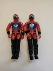 Vintage GI Joe Cobra HISS Driver Figure Lot x2 1983 Hasbro ARAH