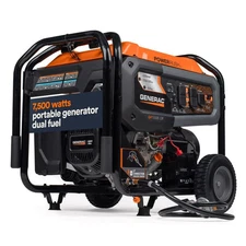Generac 9,400 Watt Dual Fuel 49-State Portable Generator With Cosense Technology