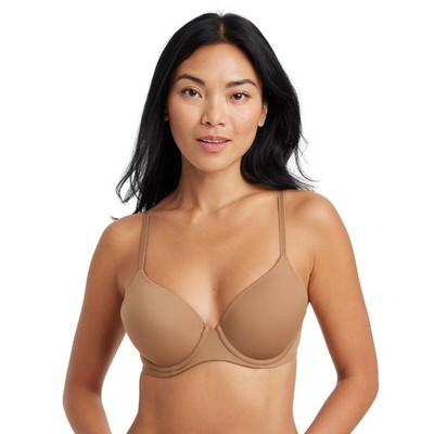 Auden Women's Tan Beige Lightly Lined Full Coverage Underwire Bra Size 36D