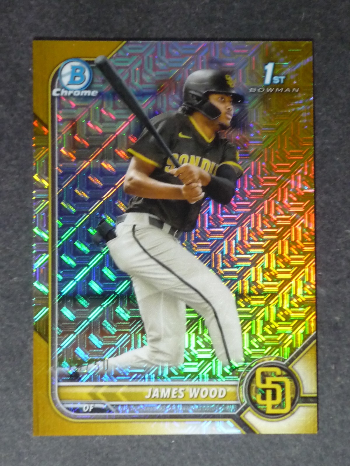 2022 Bowman Mega Box Gold Mojo Refractor James Wood #BCP-108 #'d 18 of 50