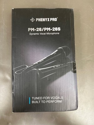 Phenyx Pro Vocal Microphone, Supercardioid Dynamic Mic with 16.4 ft XLR Cable, M