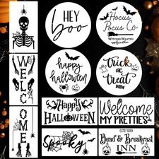 Halloween Stencils for Painting on Wood Large Skeleton Boo Hocus Pocus Template