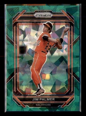 2023 Panini Prizm #255 Jim Palmer Green Ice Prizms The BallCap Exec