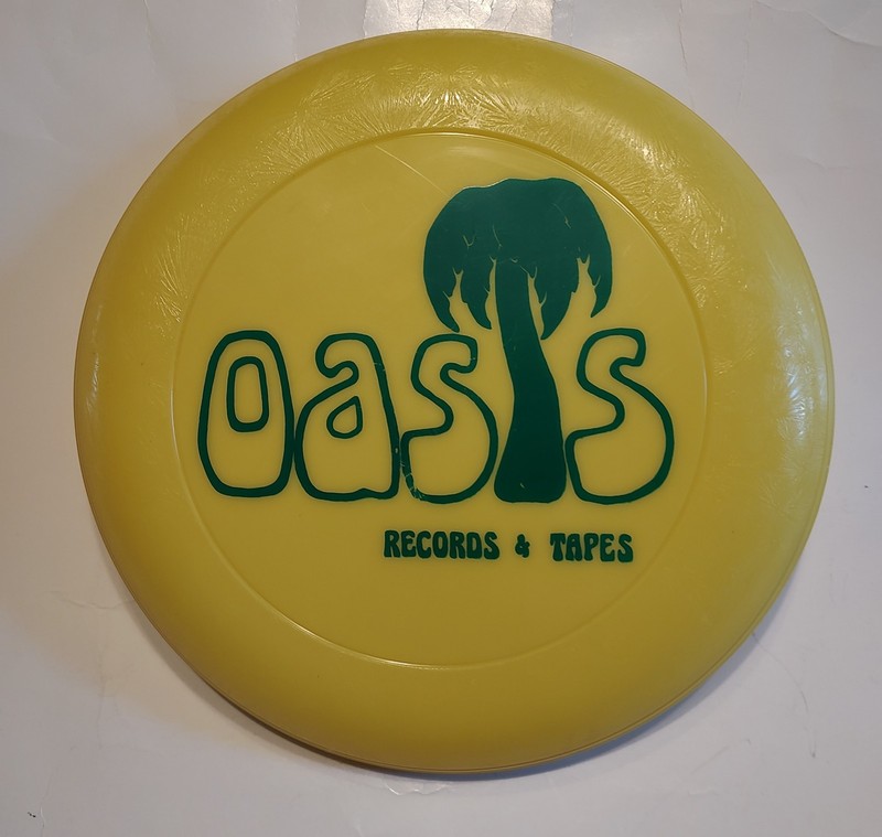 Vtg RARE 80s Oasis Records & Tapes National Record Mart Promo Frisbee Pittsburgh