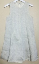 Madewell M Medium Anytime Scuba Dress A-Line Heather Gray Sleeveless
