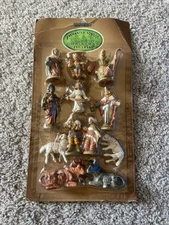 Vintage Kurt S. Adler Miniatures Nativity Set 12 Piece New Sealed 2001