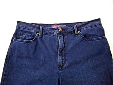 Gloria Vanderbilt Womens Jeans 14M Blue Denim Amanda Capri High Rise Pockets