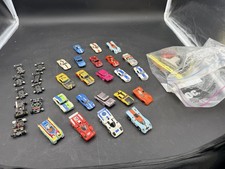 VTG AFX Slot Car Lot Of 22 Four Complete 18 Shells Only Lots Of Spare Parts