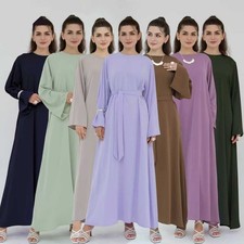 Dubai Women Abaya Long Robes Turkey Maxi Dress Modest Kaftan Islamic Robes Arab