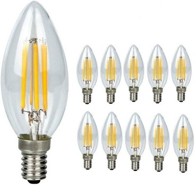 Kerze LED Leuchtmittel 4W ersetzen 20W kleine/große Schraube E14 Bajonett E27 warm/kühl Licht