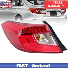 For 2018-22 Honda Accord Outer Driver Side Tail Light Rear Brake Stop Lamp Left