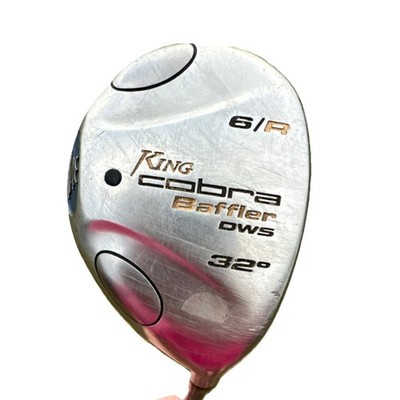 Cobra Baffler DWS 6/R Hybrid Golf Club Women Flex 32° Graphite Silver Blue