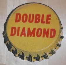 DOUBLE DIAMOND - BOTTLE CAP - VINTAGE BEER MAT - FAIR CONDITION