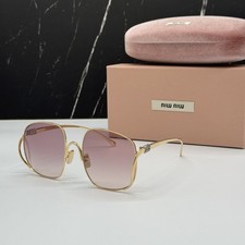 NEW MIU MIU MUA57S 5AK40S SUNGLASSES GOLD/PINK WOMEN MU A57S, SMU A57 EYEWEAR