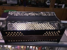 Vintage Pearl Black/Gray Nicolo Salanti Accordion With Case