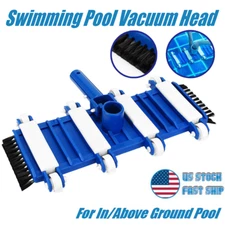 Swimming Pool Flexible Vacuum Head Side Brush For Inground Pool W/ Side Brushes
