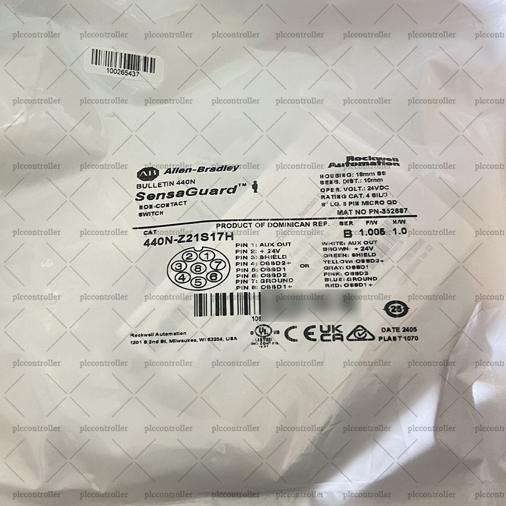 New Allen-Bradley 440N-Z21S17H Guardmaster Non Contact Switch