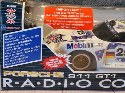 【未開封】ポルシェ 911 GT1 ラジコン　1996 1:12 1/12 As is RadioShack RC Porsche 911 GT1 Le Mans 1996 Winner Stuck
