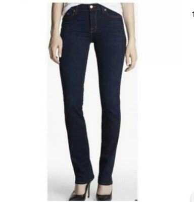 J Brand Cigarette Leg Skinny Jeans Size 25 Mid Rise Ignite Wash Whiskering  MINT