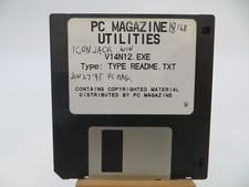 3.5" Floppy Disk PC MAGAZINE UTILITIES V14N12.EXE vtg computer disc