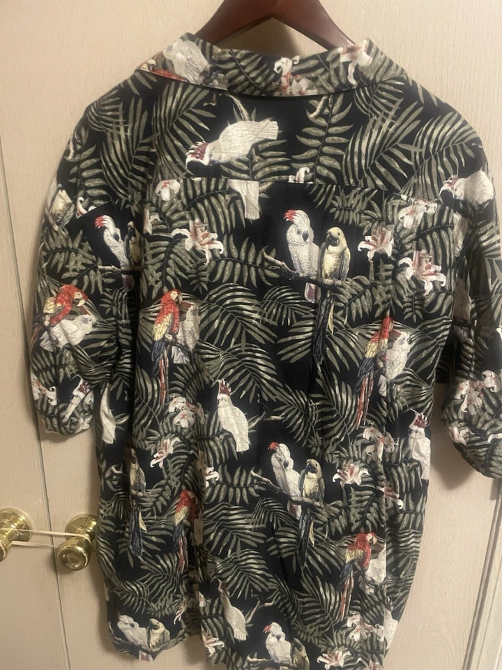 Clearwater Resort Collection 衬衫 XL 码鹦鹉短袖。              C2 保修和延长保修 — 第 4/4 张图片