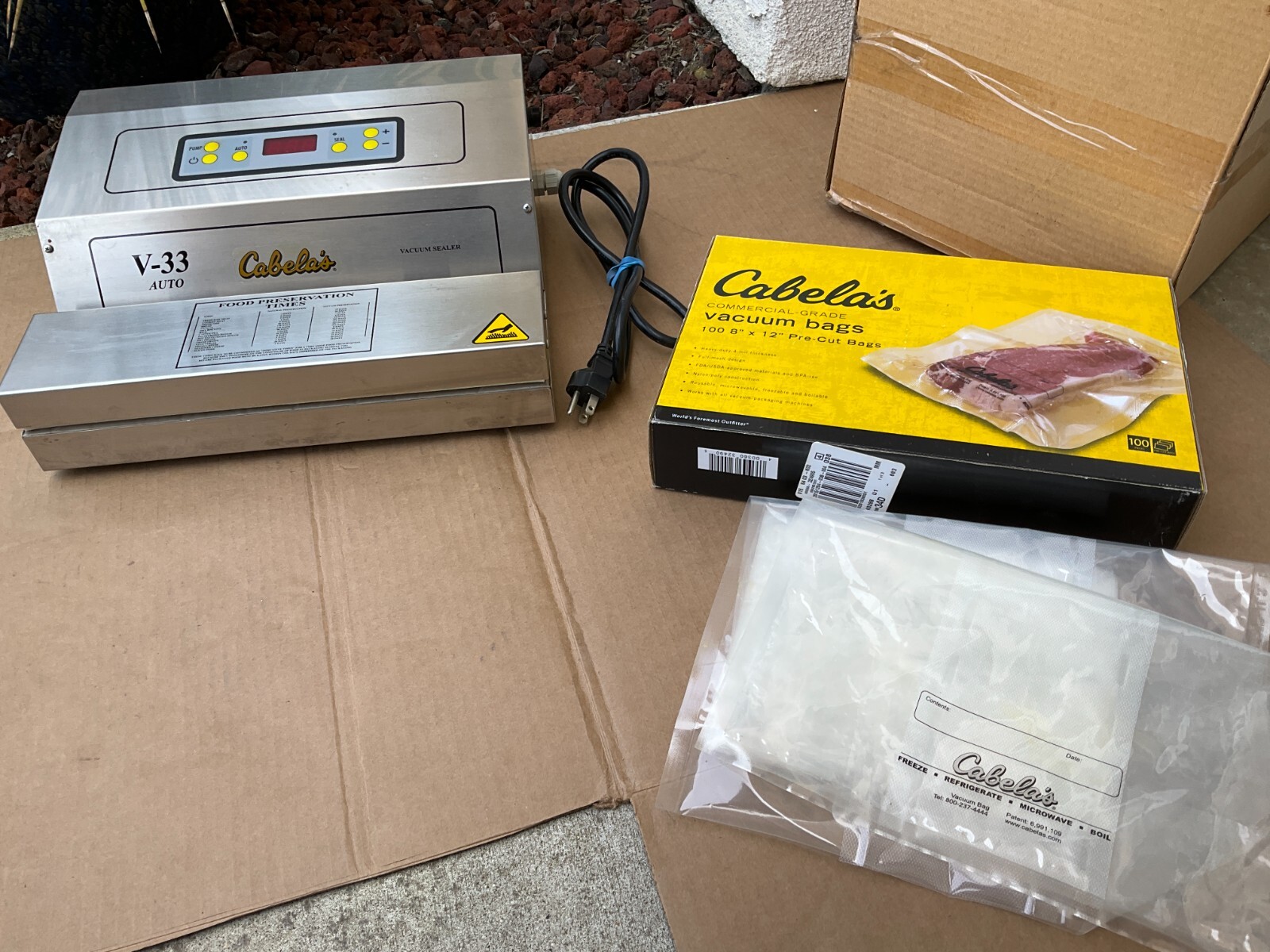 Cabelas V33 Auto Vacuum Sealer 12" Model 040401 eBay