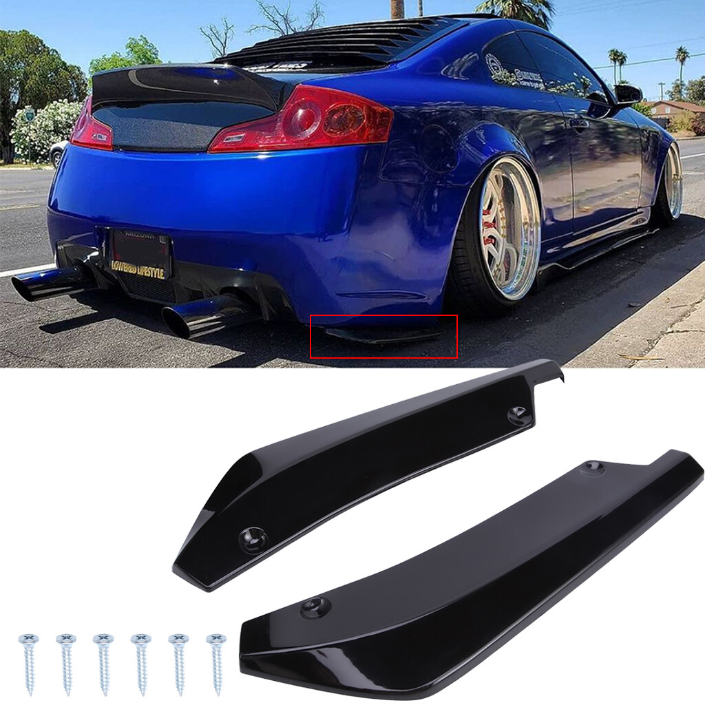 Gloss Black Rear Diffuser + Spats Set For Nissan 370Z / 350Z – 5-Piece Polyurethane - View #3