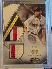 2022 TIER ONE Chris Sale Dual Jersey Relic RED SOX  /25
