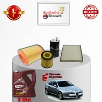 Set Service 4 Filter + ÖL Alfa Romeo 159 1.9 Jtdm 88KW 120CV Von 2005->