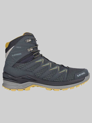 LOWA Herren Innox PRO GTX MID  stahlblau/senf