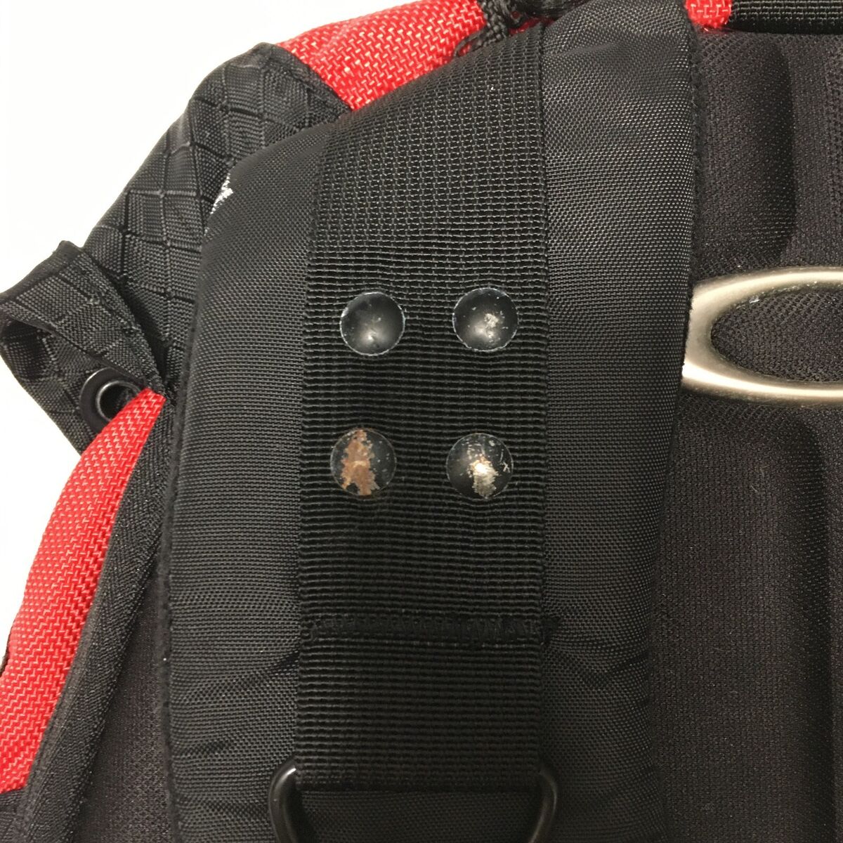 Vintage Oakley Icon Backpack Red Black Bag Nylon tactical Vintage Oakley Icon Backpack Red Black Bag Nylon tactical