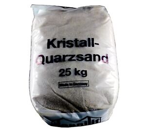Sand Kristallsand fein 0,1 bis 0,5mm Filtersand 2000 Gramm Quarzsand
