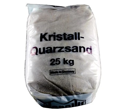 DORSILIT Quarzsand, Kristallsand fein 0,1-0,5mm, Sand, Filtersand 1 Kg