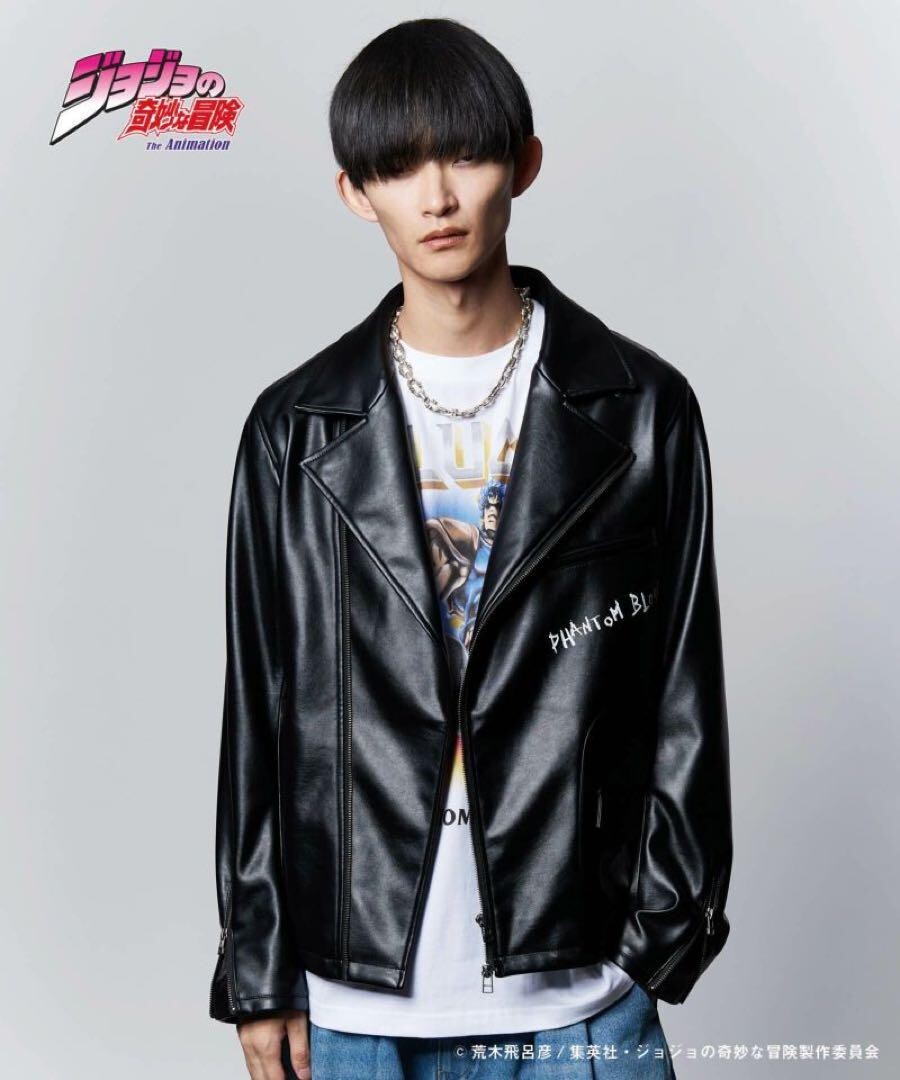 ジョジョ × glamb Stone Mask Riders Jacket JoJo's Bizarre Adventure glamb Stone Mask Riders Jacket