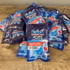 Jet-Dry Finish Rinse Agent - Lot of 25 Bags 2.37 oz each. TOTAL 59.25oz